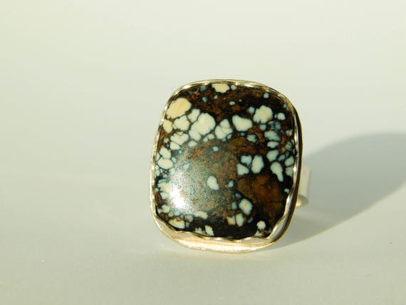 New Lander Turquoise Ring, Rare, size 7.75