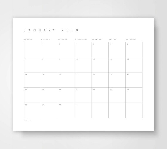 Desk Calendar 2018 Calendar Printable Calendar