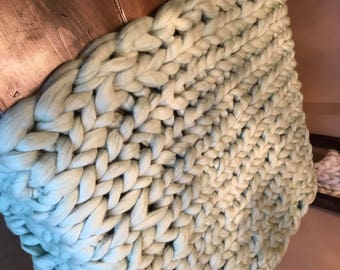Gorgeous Minty Green throw