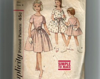 Simplicity Girls' One-Piece Dress Pattern 4366