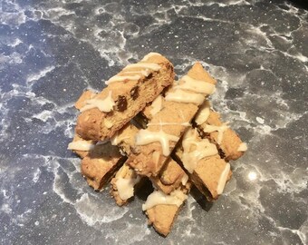 Peanut Butter & Honey Biscotti with Chocolate Chips