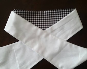 Easy wrap gingham dressage stock tie