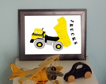 Construction Truck Print No.1