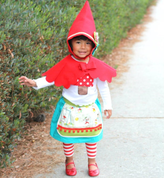 Items Similar To Size 2t Girls Garden Gnome Costume On