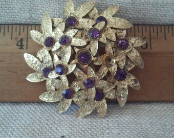Vintage Brooch, Hydrangea Blossom