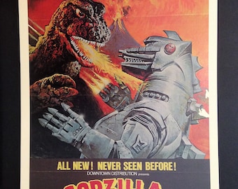 Godzilla Vs. the Cosmic Monster Vintage Movie Poster Reproduction // Kaiju // Monster Movies
