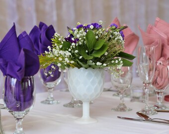 Milk Glass Compote Dish