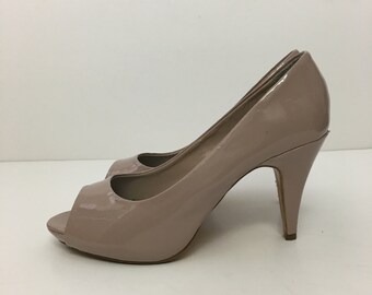 Open Toe Pumps No. 41/42 Eu-10 10.5 Us/Canada 7.5/8 UK-Nude Color paint-Next logo