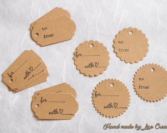 No. 25 Tag/Gift labels "from/to"