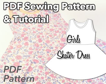 Felicity Dress & Top PDF Sewing Pattern girls maxi dress