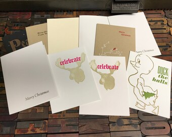 Letterpress Holiday Assortment - Set of 10