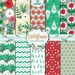 Wildflowers Digital Paper, Floral Print, Flowers Paper, Floral Digital Paper, Floral Paper Set, Teal Summer Patterns, Wildflowers Pattern