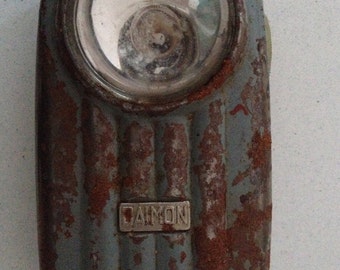 Vintage Daimon militaria flashlight Czechoslovakia, pocket torch, military collectible
