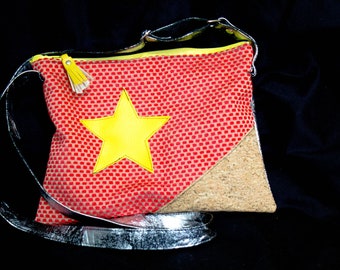 Red and yellow shoulder bag