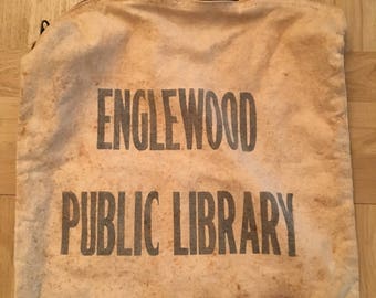 Vintage Book Bag / Englewood Public Library