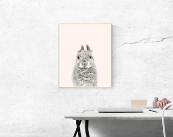 Rabbit print | Etsy