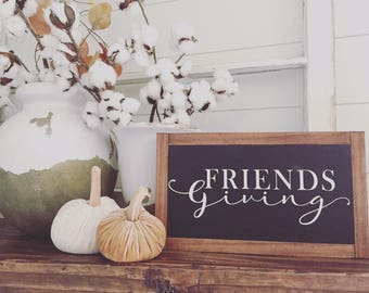 FRIENDSgiving wood sign