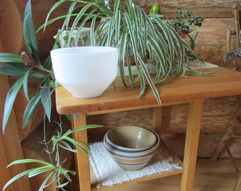 Vntg Federal White Glass Mixing Bowl 1.5Q