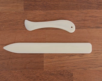 Bone Folder ver.2 , plastic folder, Edge Burnisher Polishing DIY Tools, Handmade Leather Craft tools MLT-P0000CBV