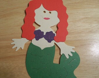 little mermaid paper doll