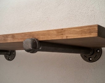 Industrial Shelf Brackets, Steampunk Shelf Brackets, Pipe Shelf Brackets, Industrial Decor