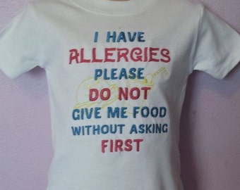 Childrens Allergy T-Shirt