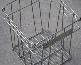 Vintage Industrial Metal Oregon Egg Crate