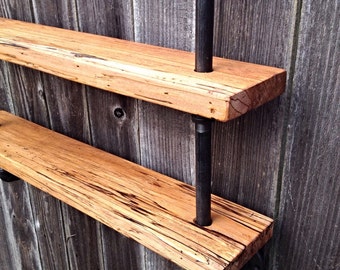 The Lodge Mantel Wall Mounted Bar Table Shelf Reclaimed Wood