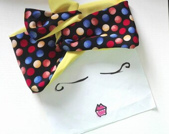 Multicolor Polka Dots Headband