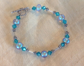 Handmade Dichroic Glass Bracelet