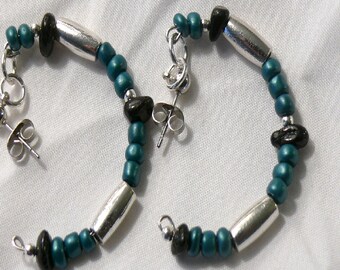 Metallic Teal Earrings