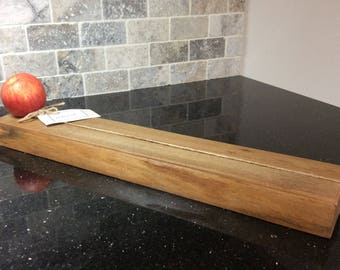 Natural edge tapas charcuterie block platter - walnut