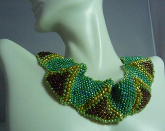 By the sea Peyote necklace