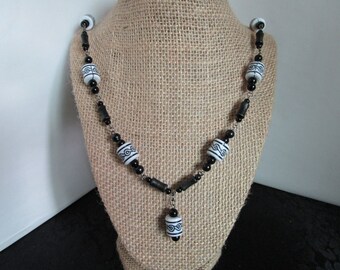 Assorted Black Beaded Necklace