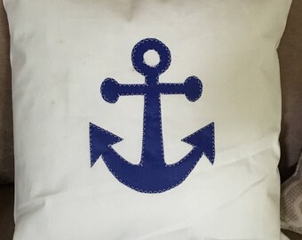 Custom sailcloth 18x18 pillow
