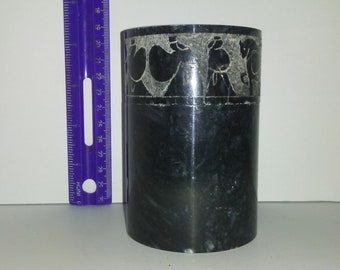 Hand Etched Marble Container