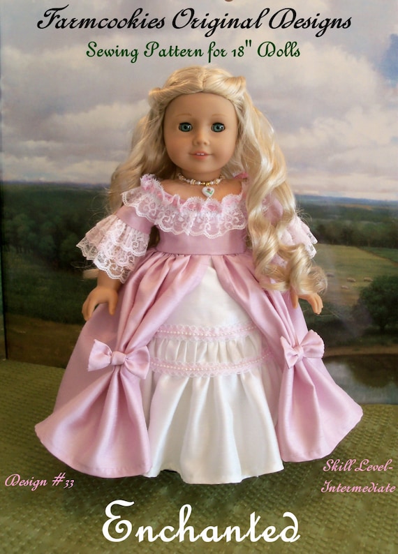 PRINTED Sewing Pattern / ECHANTED / Fits American Girl® or Other 18" Dolls