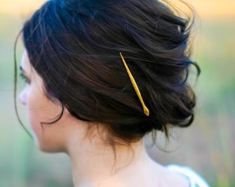 Snake Hair Pin Gold Snake Hair Clip Edgy Bobby Pin Snake Hair Clip Snake Barrette Minimalsit Hair Piece Medusa Hair Goth Hair Accessory