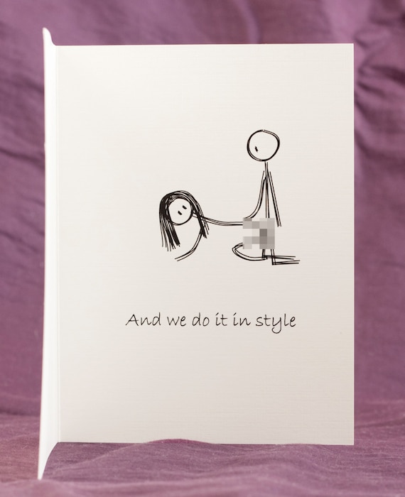 Funny Mature Adult Dirty Naughty Cute Love Greeting Card for