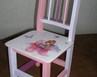 SMALL child's Chair - Elf in the lily-
