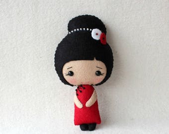 Chinese Girl pdf Pattern - Instant Download