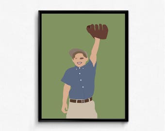 The Sandlot- Smalls Print- Minimalist Movie Poster, Sports Poster