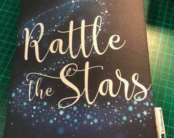 Rattle the stars bookbestie book sleeve padded and lined HARDBACK size 2 WEEKS till dispatch