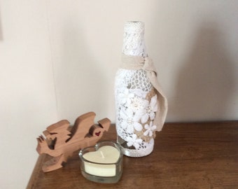 Preloved, upcycled, altered bottle