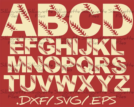 Download Items similar to SVG Baseball Letters For Instant Download ...