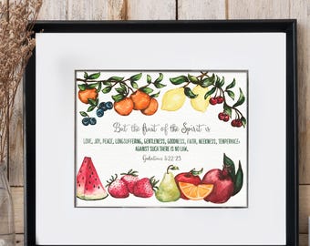 Fruit of the spirit wall art | Etsy