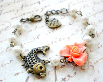 Flower Girl Bracelet Gifts For Children Goldfish Bracelet Orange Bracelet Children Jewelry Baby Girl Bracelet Flower Girl Gift