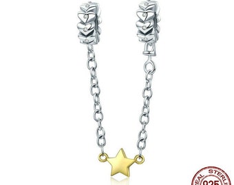 Stackable Heart Star Safety Chain