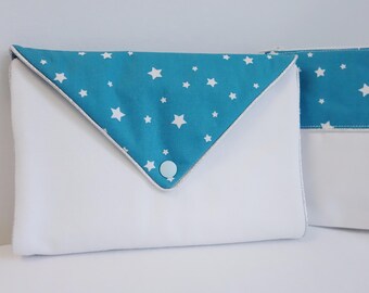 Turquoise star jewelry pouch