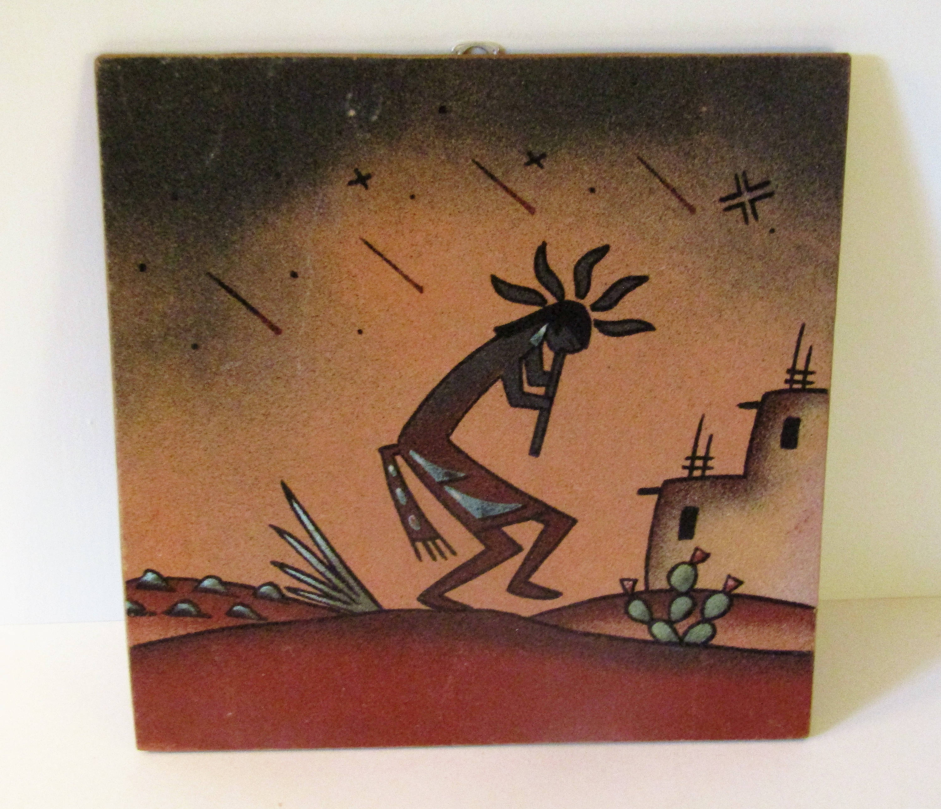 Bobby Kee Kokopelli Navajo Sand Painting